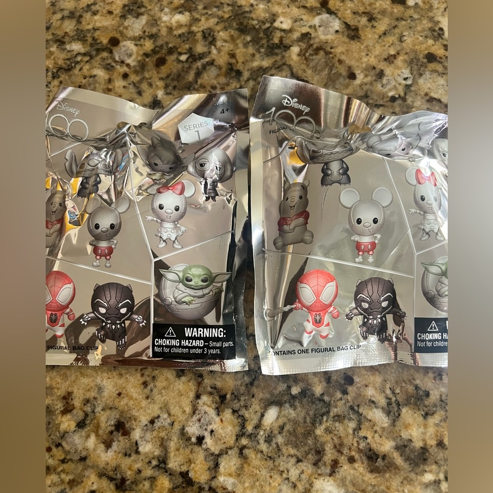 Disney 100 Figural Bag Clip‎ Blind Bag QTY 2